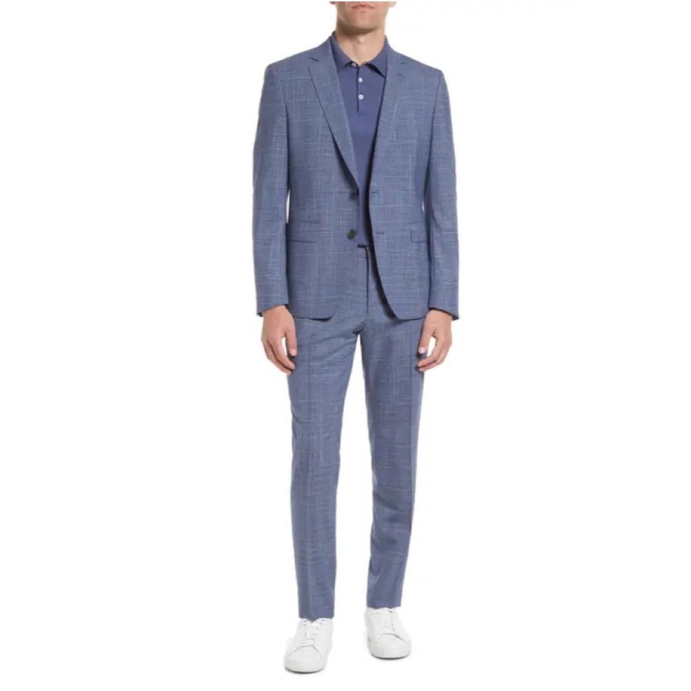 Hugo Boss Men's Slim-fit Suit In Open Blue sz US34R